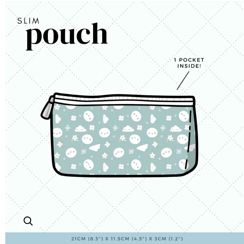 Murky Pond Water SLIM Stationery Pouch | TheCoffeeMonsterzCo TCMC